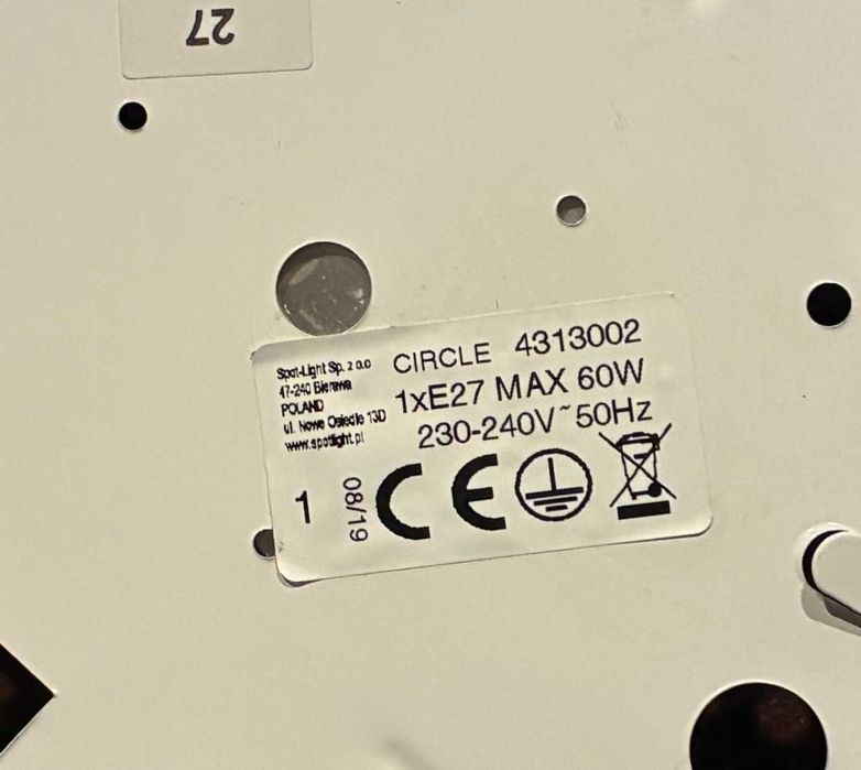 Plafony ,lampy sufitowe marki CIRCLE 4 sztuki