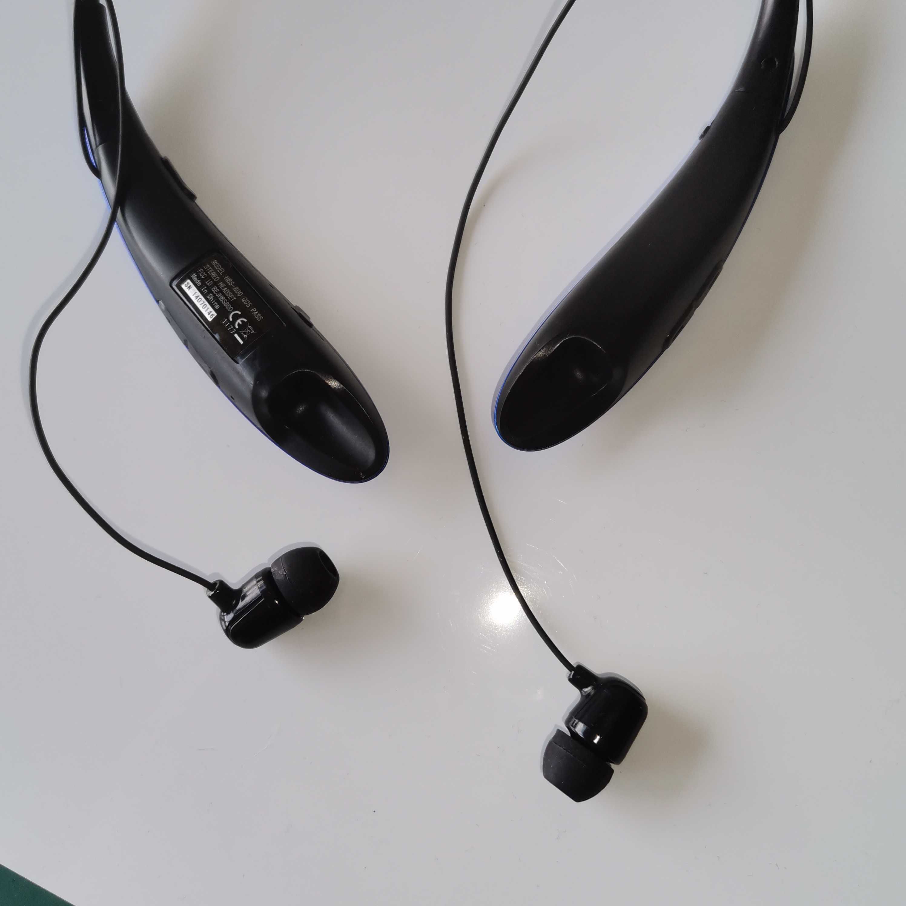 Headset fones Bluetooth azul