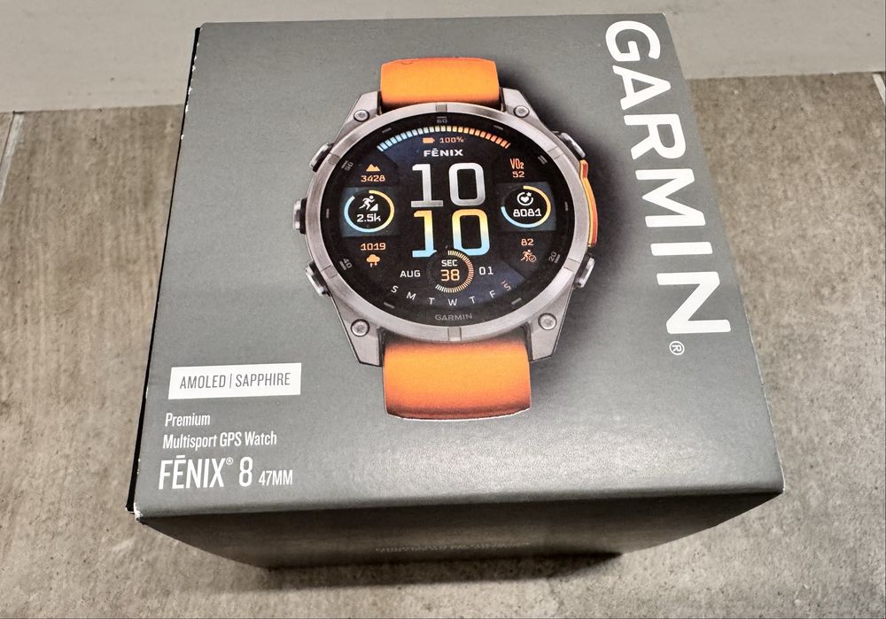 Nowy Garmin Fenix 8 47 mm Amoled Sapphire Titanium