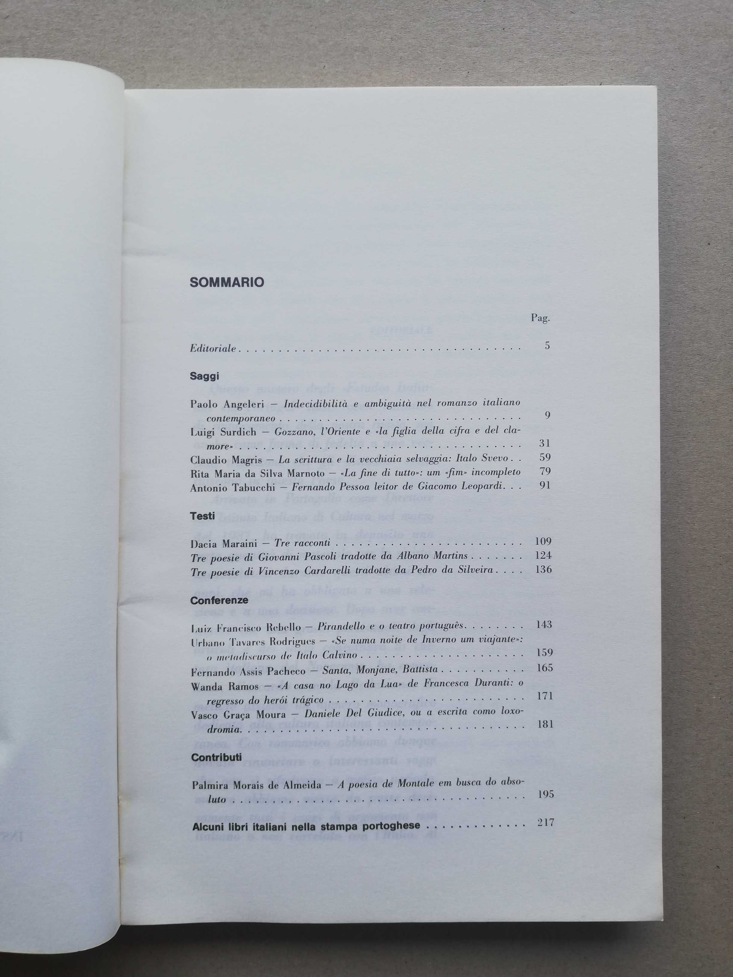 Estudos Italianos em Portugal, número 48-49-50, 1985, 1986e 1987