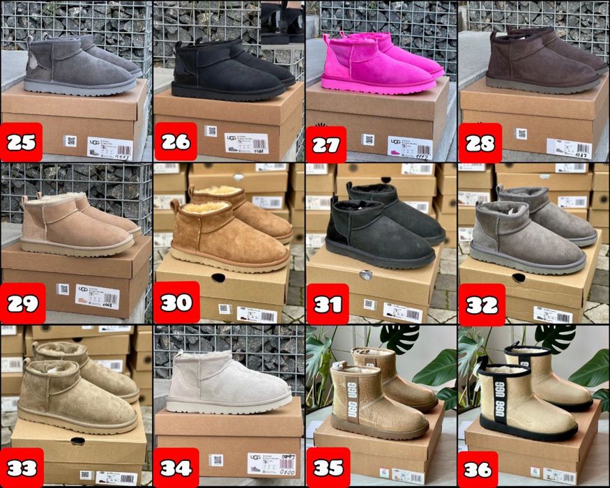 БЕЗ ПЕРЕДПЛАТИ Зимові черевики UGG Classics Mini, Neumel, Tazz, Tasman