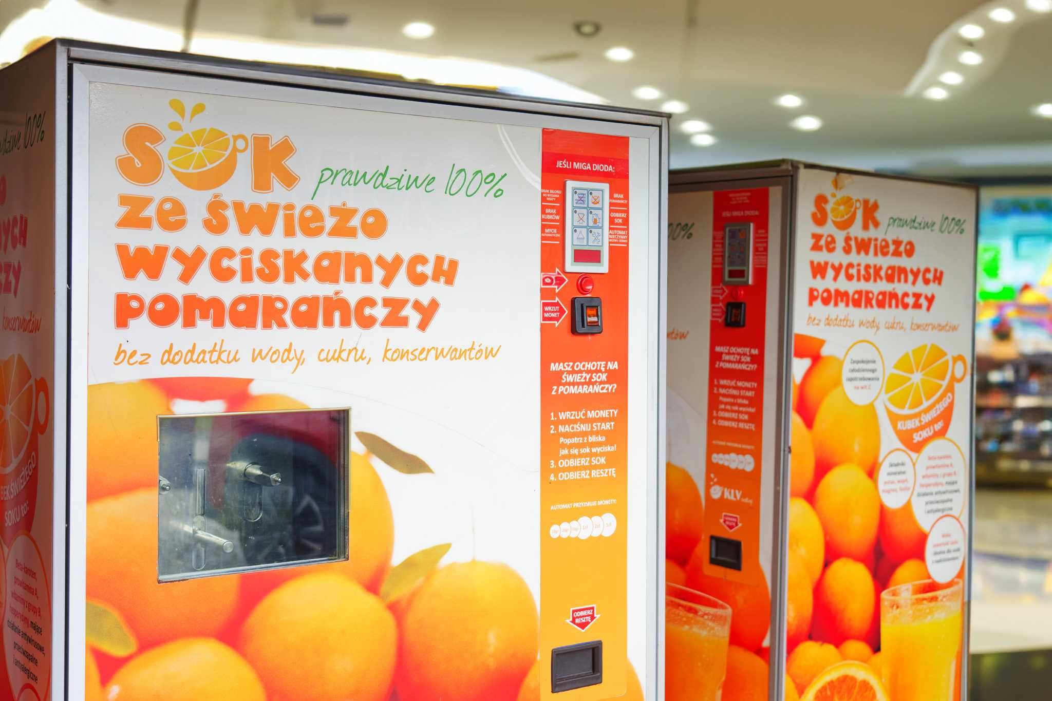 Sokomaty Vendingowe Zummo Z10 do wyciskania soków z pomarańczy