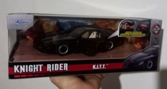 Miniatura nova em caixa escala 1/24 dá luz Knight Rider k.i.t.t.