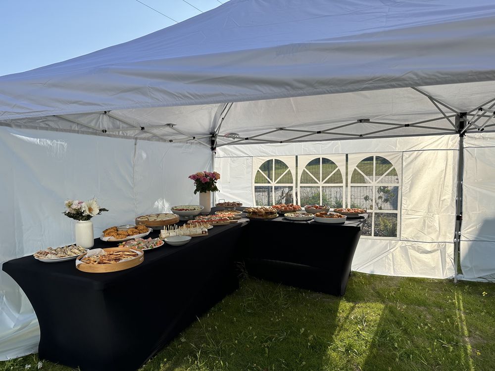 Namiot ogrodowy na wynajem duży 3 x 6 m event catering