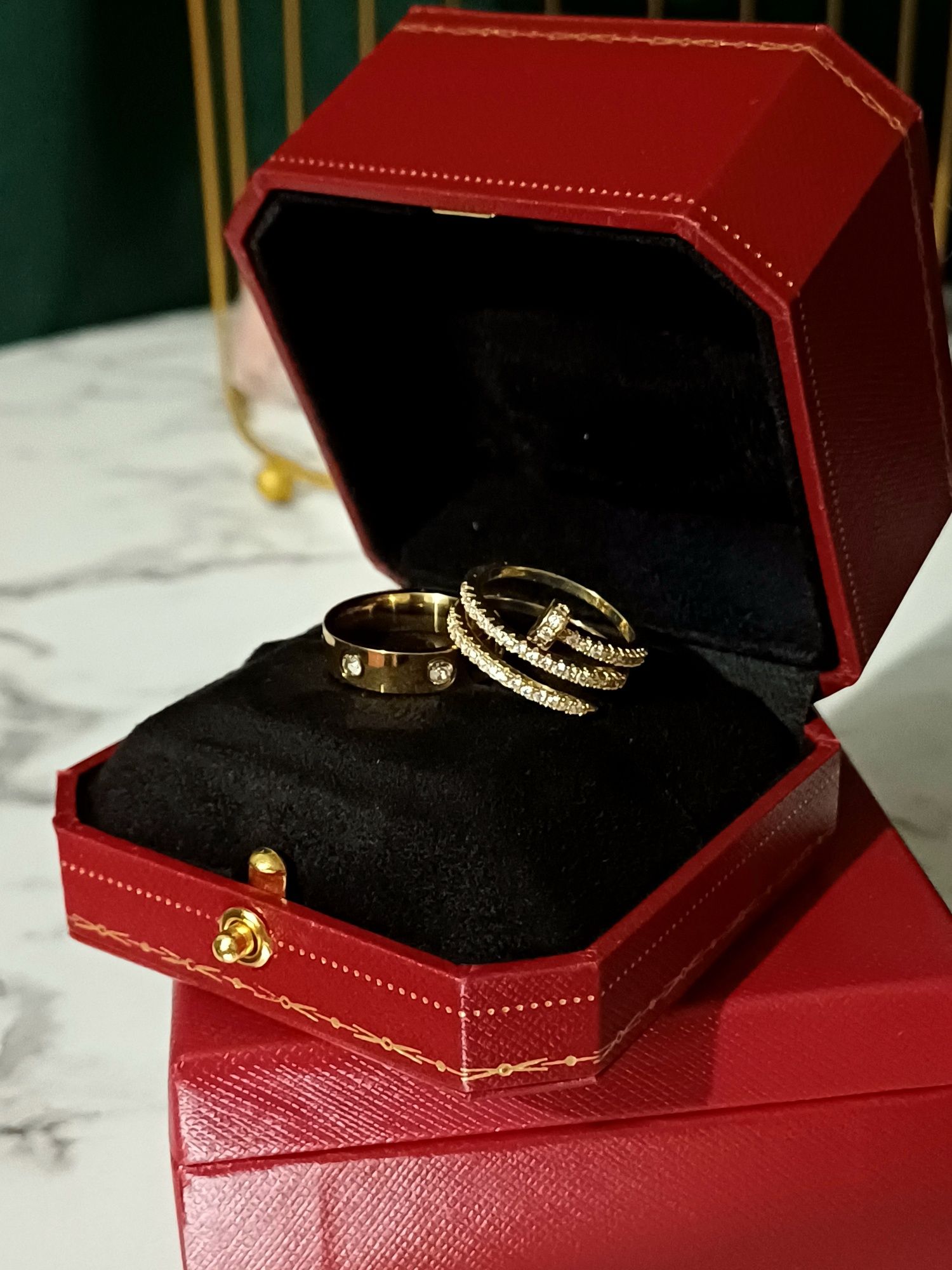 Серьги Van Cleef, сережки, кольца Cartier, браслет золото серебро