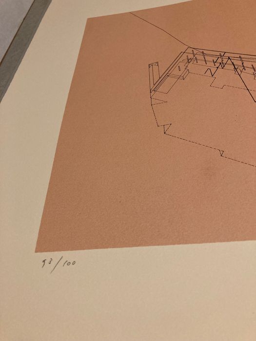 Serigrafia assinada Siza Vieira