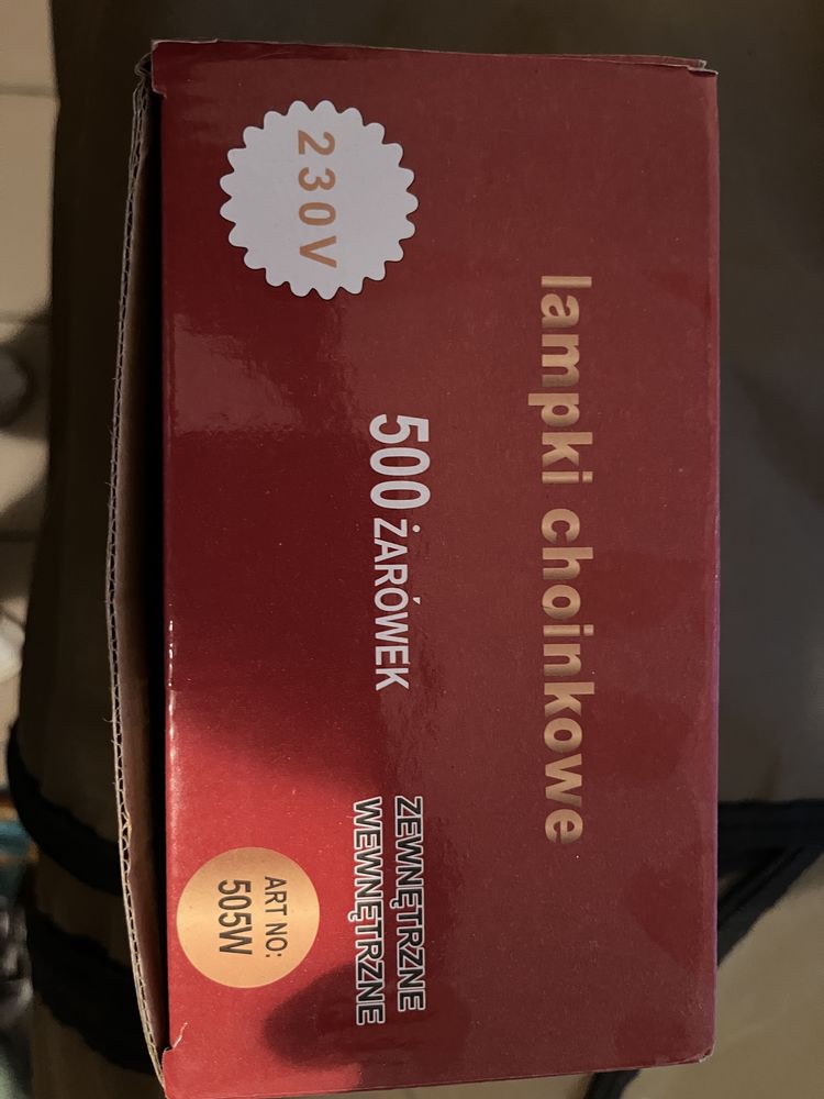 Lamki Choinkowe Led Świąteczne Białe Zimne 500 Led Programator