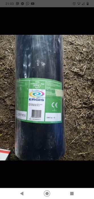 Folia GRUBA 1mm NIE 0,10 Ergis typu IZOFOL F