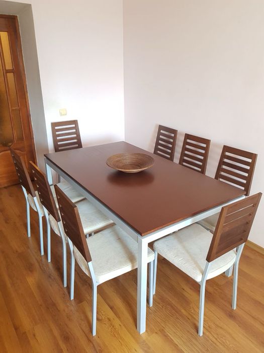 Стіл кухонний та 8 стільців Calligaris, Італія