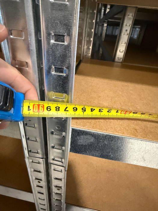 Regał metalowy 180x90x45 Metalkas wciskany ocynk 5 półek używane