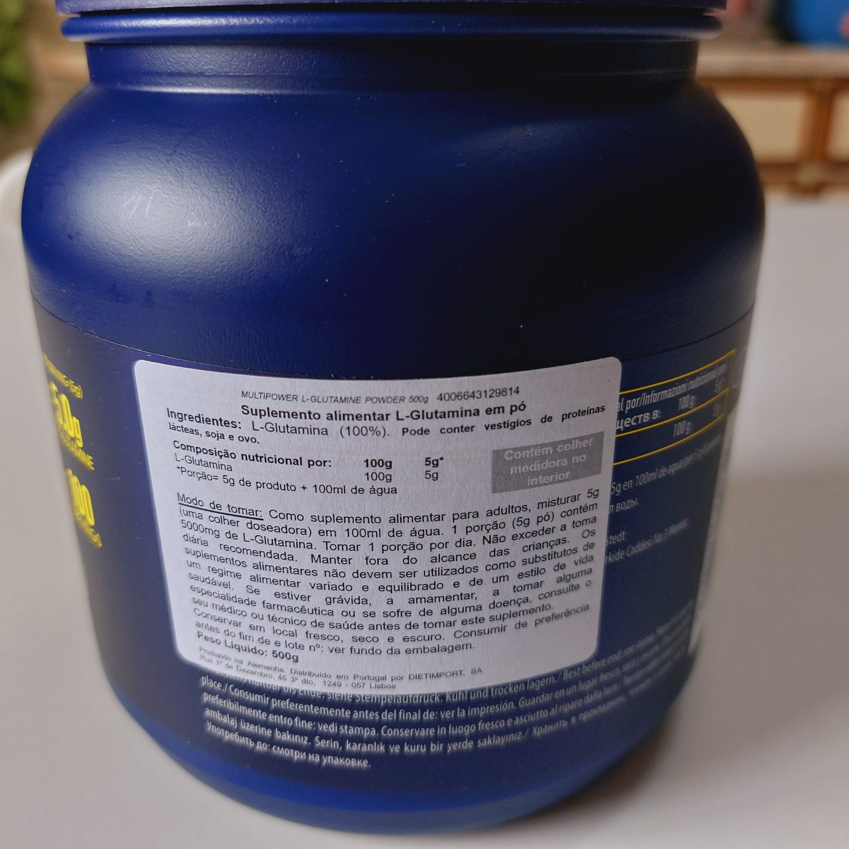 L-Glutanine Multipower, suplemento alimentar