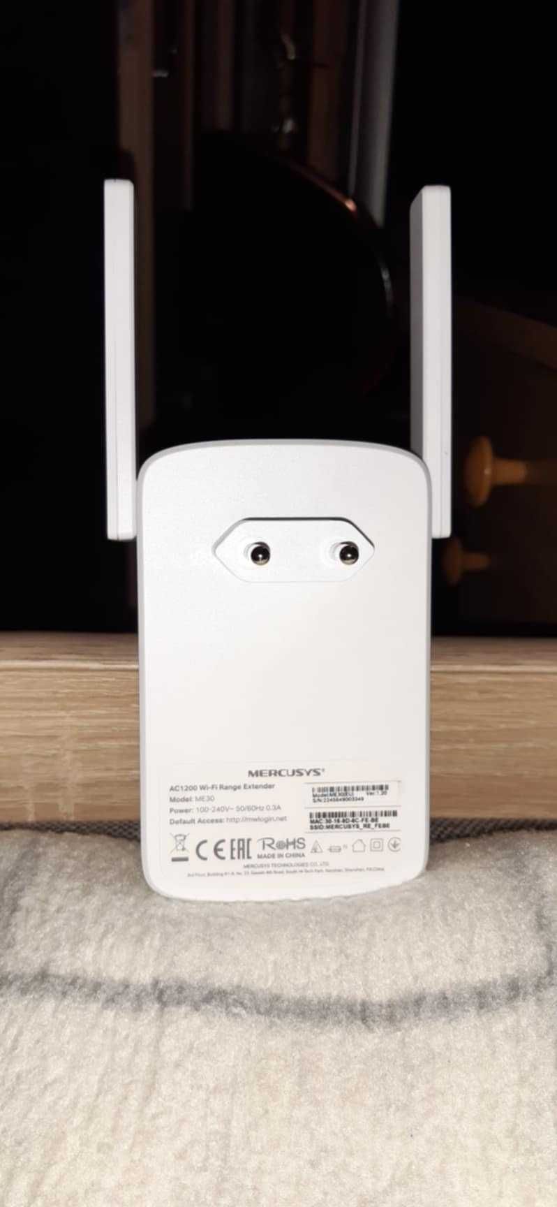 Wzmacniacz WiFi MERCUSYS AC 1200 + kabel RJ-45 LANBERG 15 m