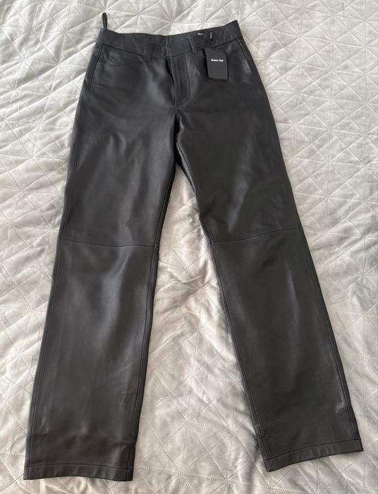 Брюки зі шкіри Massimo Dutti