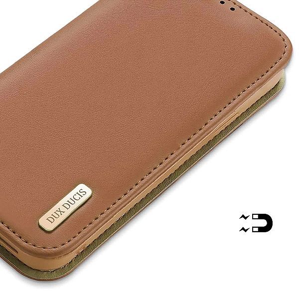 Etui z portfelem Dux Ducis Hivo z blokadą Rfid do iPhone 15 Plus - brą