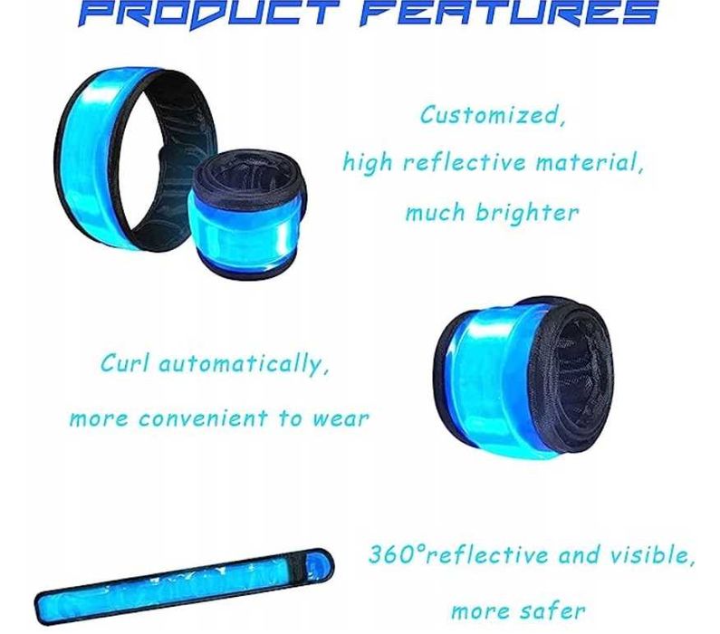 Zestaw Opasek LED do biegania- nadgarstek, telefon