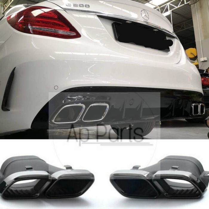 Mercedes W205 difusor amg C63 preto brilhante