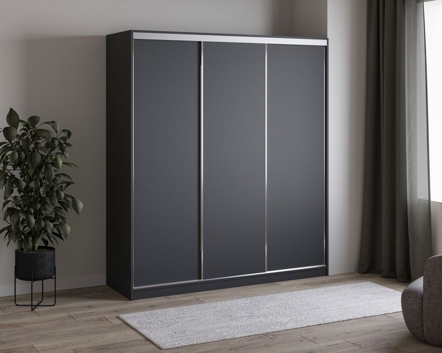 Szafa przesuwna 180 cm z dużą ilością półek PROMOCJA