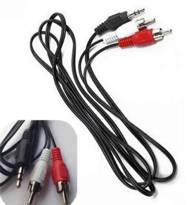 Kabel mini Jack 3,5mm - 2RCA cinch