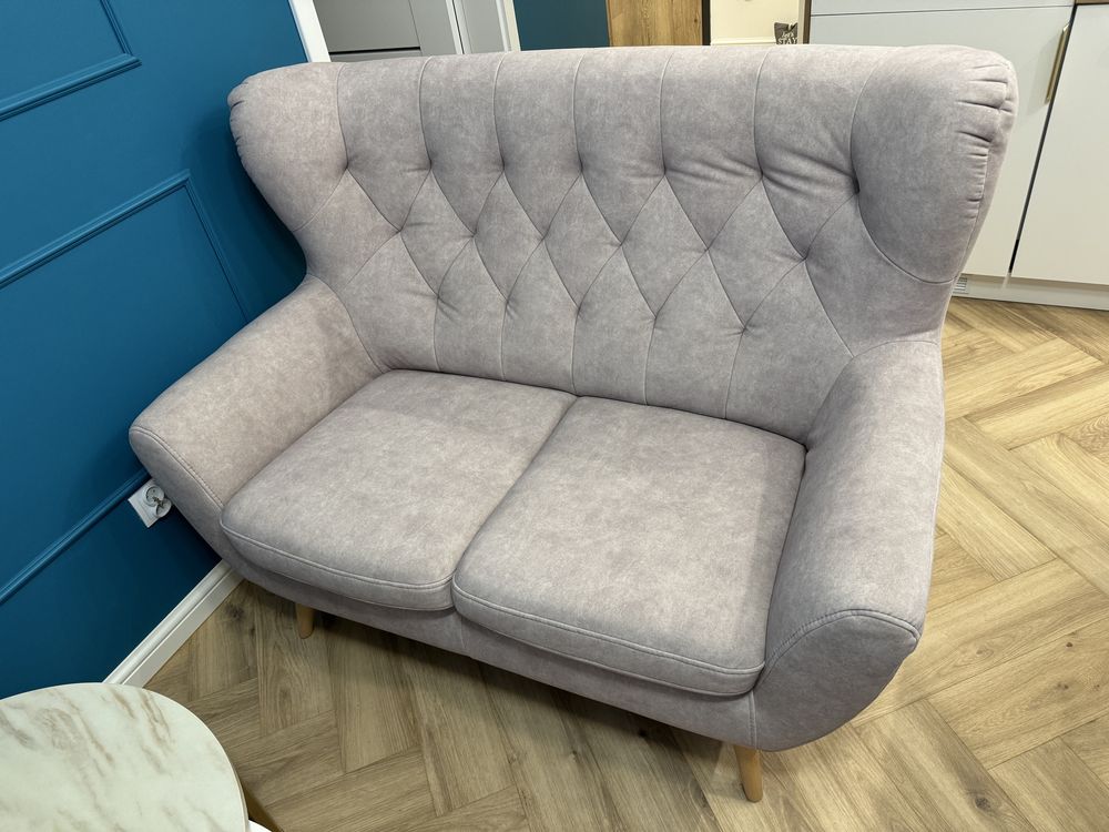 Sofa + fotel Voss stan idealny, odporna łatwoczyszcząca tkanina Zoya