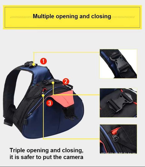 Plecak Wodoodporny Trójkątny Na Ramię Na Akcesoria Fotograficzne