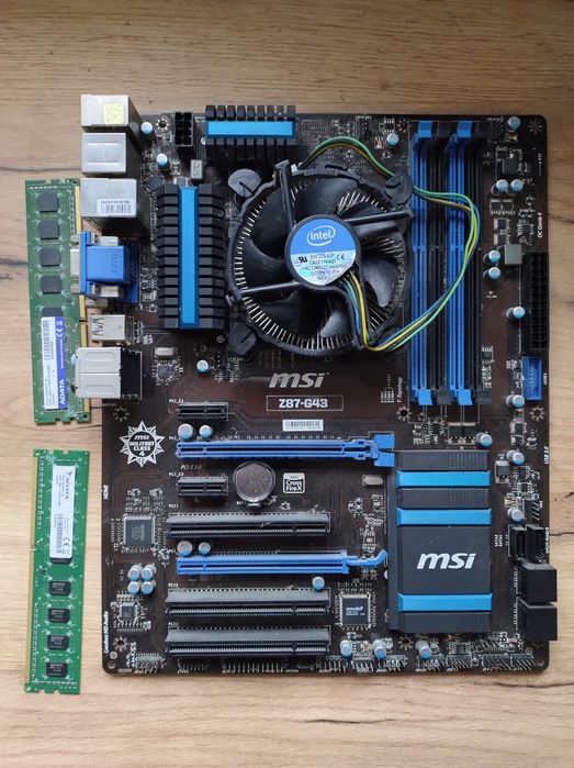 Płyta główna MSI z87+g43, procesor i5, tam DDR3 12gb