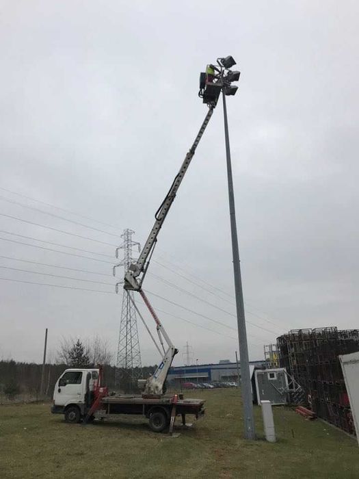 Wynajem podnośnika koszowego, zwyżka do 40 m, zwyżki z obsługą