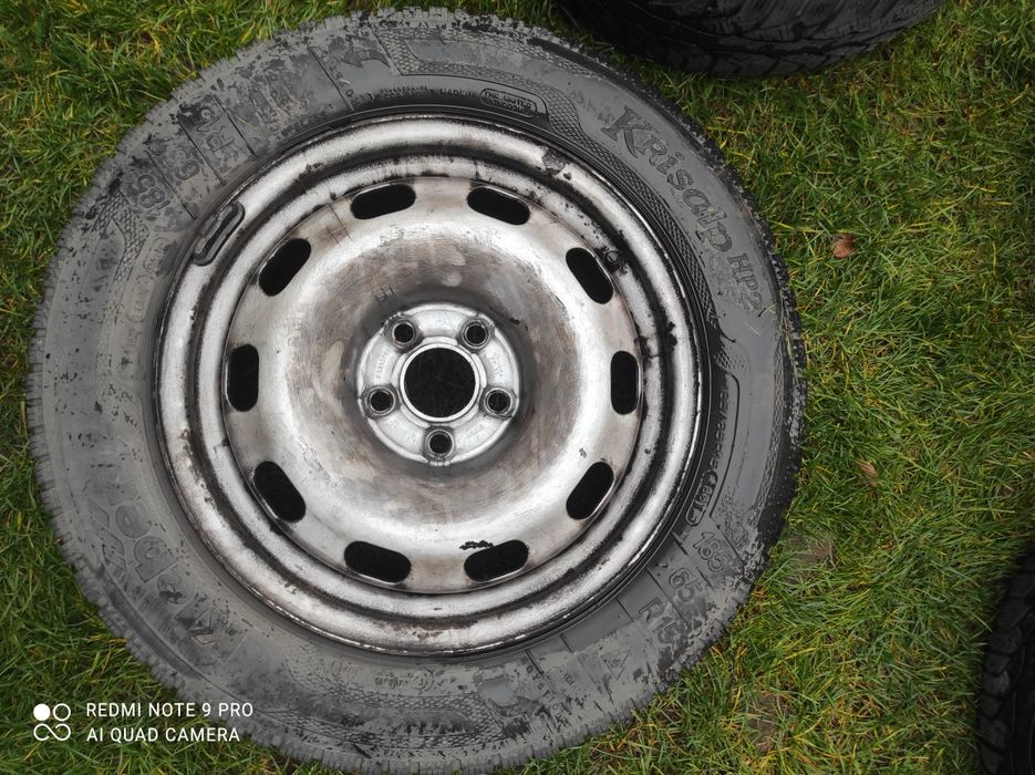 Sprzedam felgi 5x100 ET38+opony kleber krisalp HP2 185/65/15 zima
