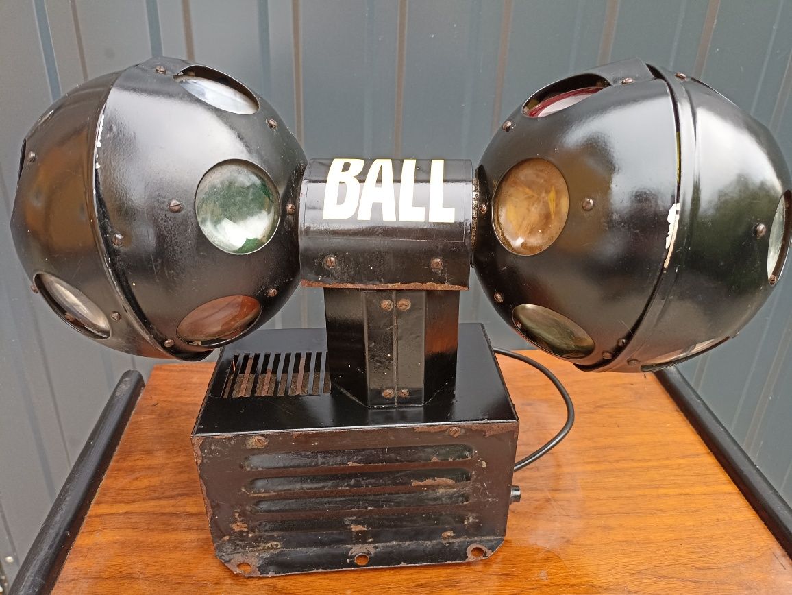 Kula dyskotekowa ,kolorofon ,światła ,fire Ball z PRL-u