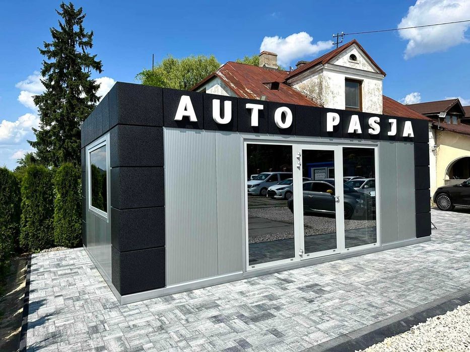 Pawilon z płyty warstwowej Sklep Biuro Magazyn Komis Fryzjer Kontener