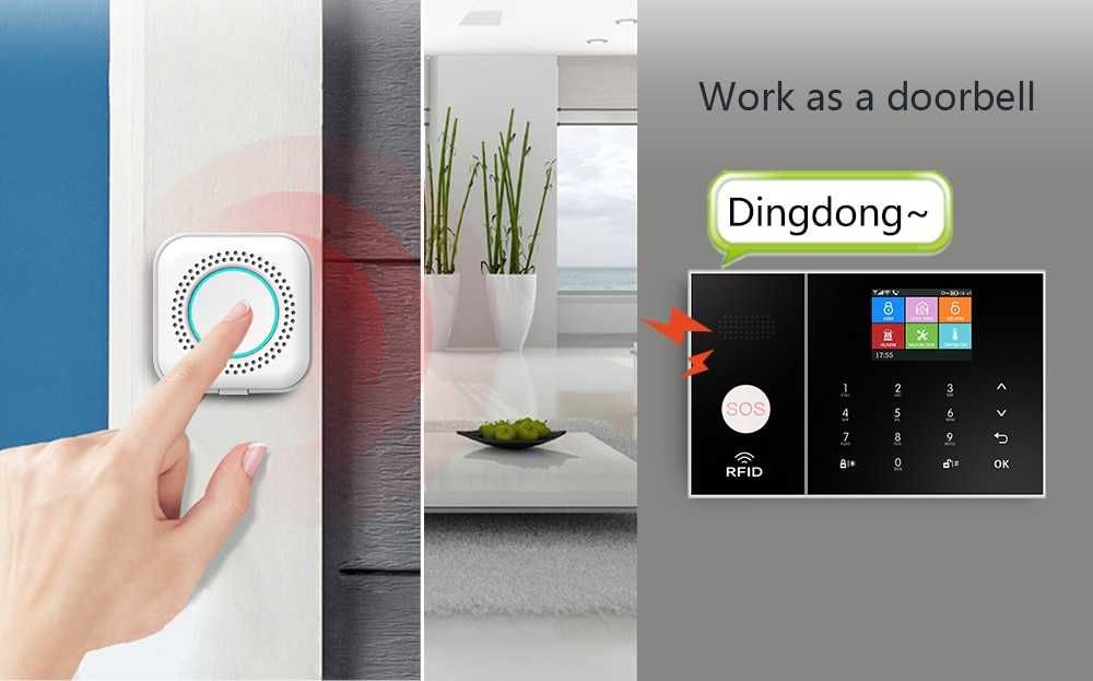 Sistema de Alarme * Sem Fios WiFi * GSM 4G c/app TUYA * Android/IOS