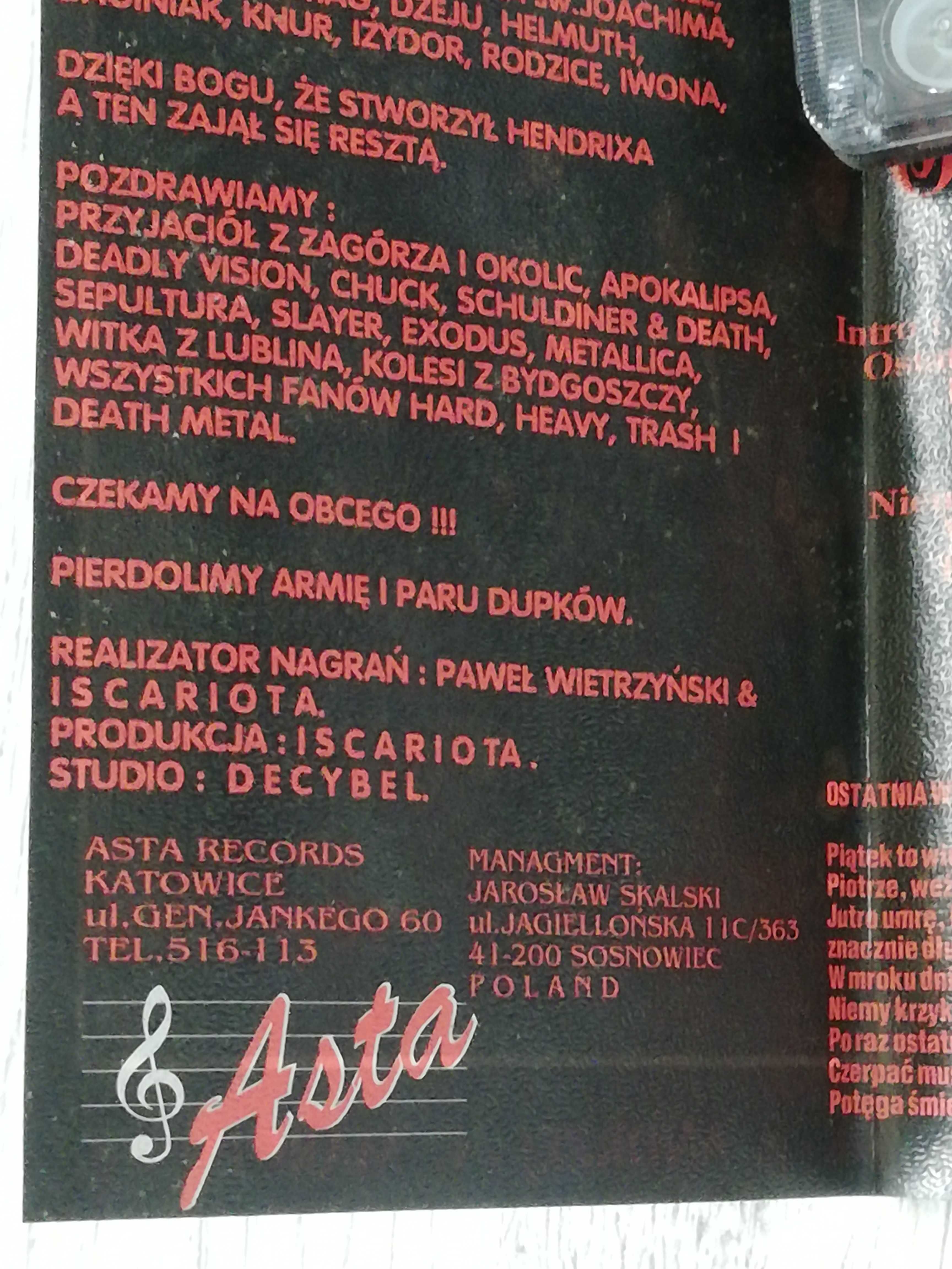 Kasety Iscariota - Glodgad. Demo. Polski death metal lata 90