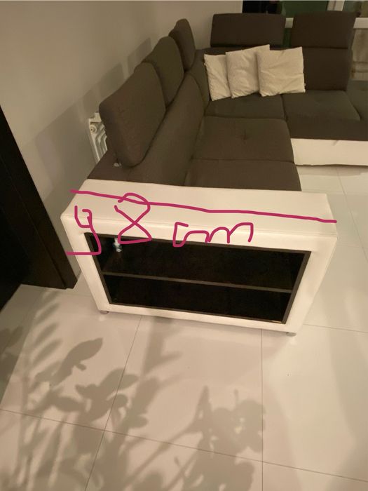 Kanapa rogowa z funkcją spania