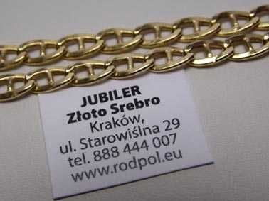 Złoty łańcuszek wzór Gucci 50,5 cm. 4,1 mm.