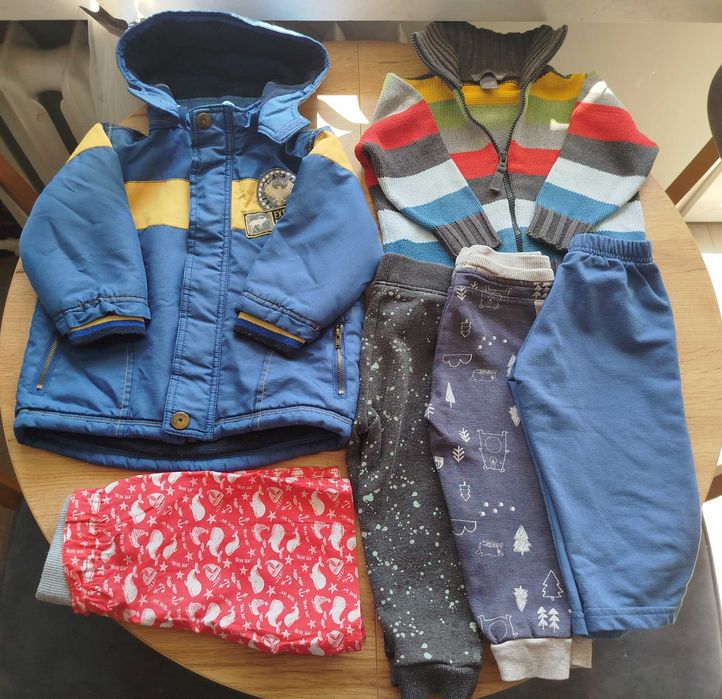 Zestaw 23 ubranek chłopięcych 86