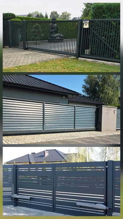 BRAMA NA WYMIAR suwana / skrzydłowa + MONTAŻ + szybki termin + AUTOMAT