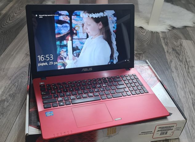 Notebook   Asus X540OCA   kolor czerwony Core i3