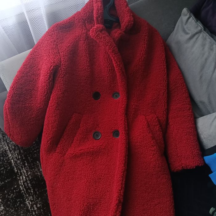 Пальто осінь бургунді