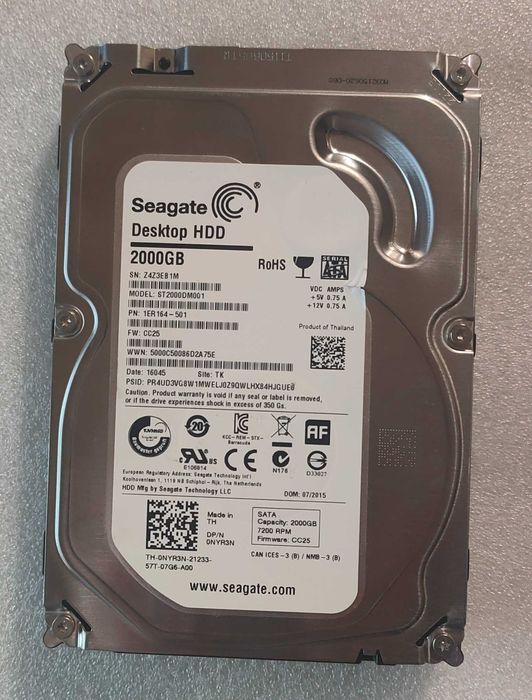 Жёсткий диск HDD Seagate 2 TB 3,5"