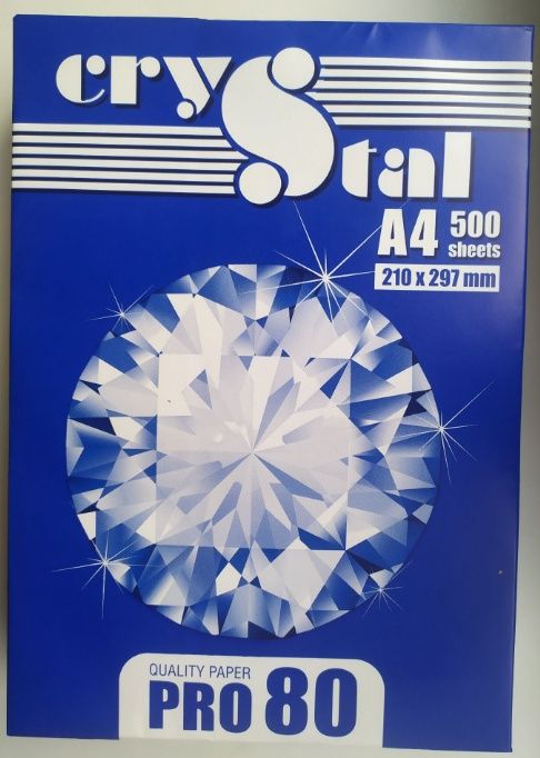 Папір Офісний CRYSTAL PRO А4 80 г/м2,500 аркушів