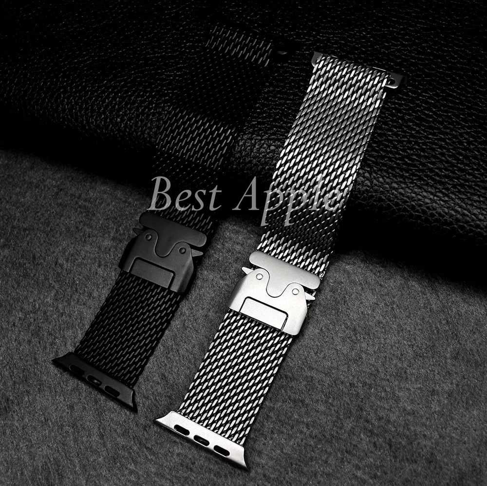 NEW! Браслет з нержавіючої сталі Milanese Loop для Apple Watch Ultra49