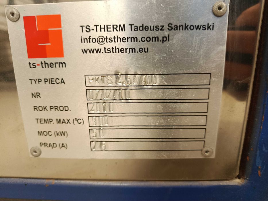 Piec elektr. komorowy 150x120x140 cm do szkła, ceramiki, hartowania