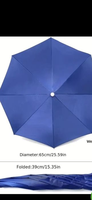 Parasol na głowę przeciwsloneczny,przeciwdeszczowy