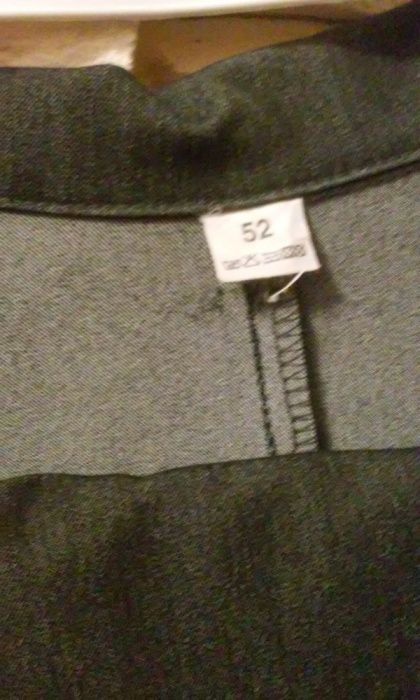 spodnium damskie (żakiet+spodnie) rozm.52 grafitowy