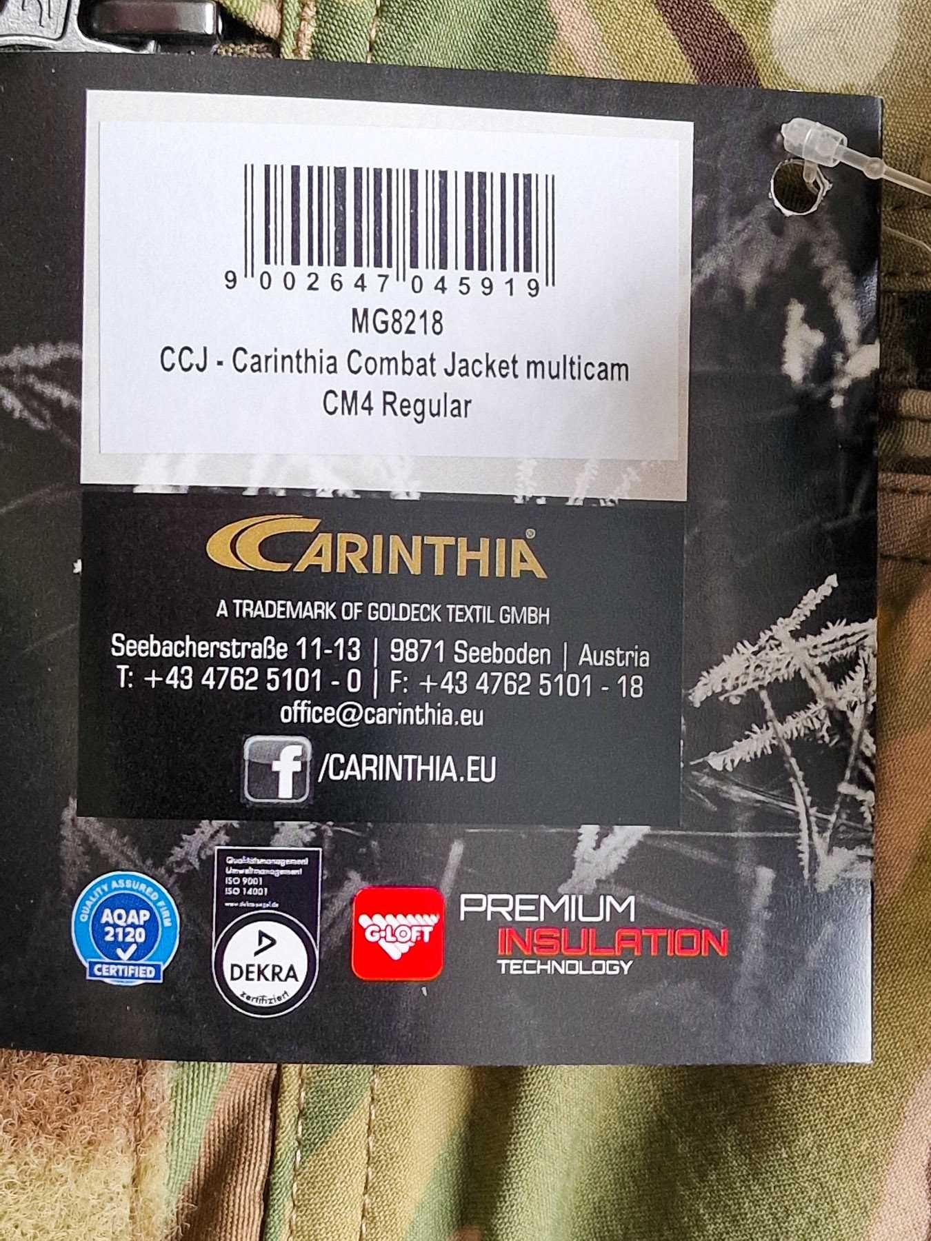 Carinthia COMBAT JACKET kurtka termoizolacyjna multicam z kapturem