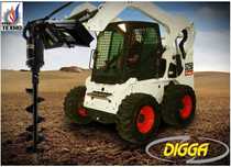 Гидровращатель Бур Ямобур Гидробур DIGGA PD4 для BOBCAT CAT JCB