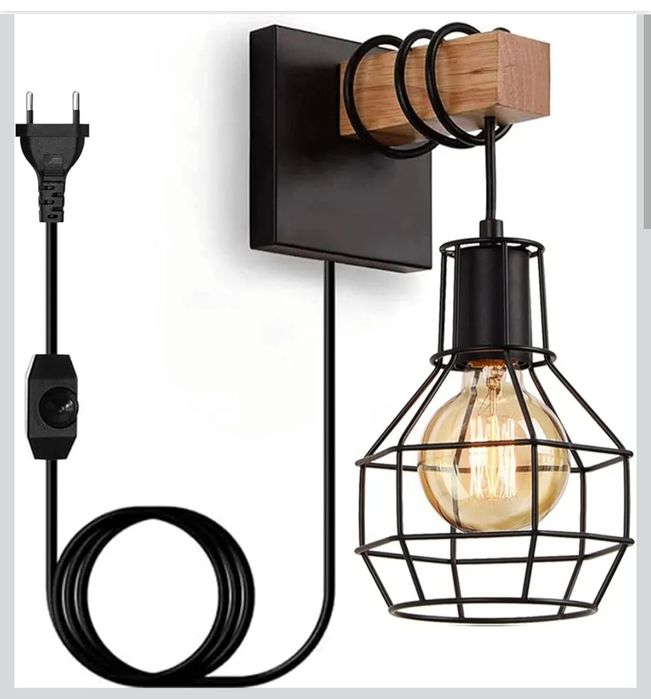 Liyabber Kinkiet do wnętrz w stylu vintage