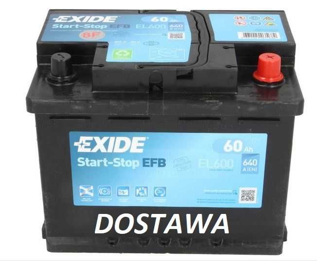 Akumulator EXIDE START&STOP AGM 60Ah 680A dostawa