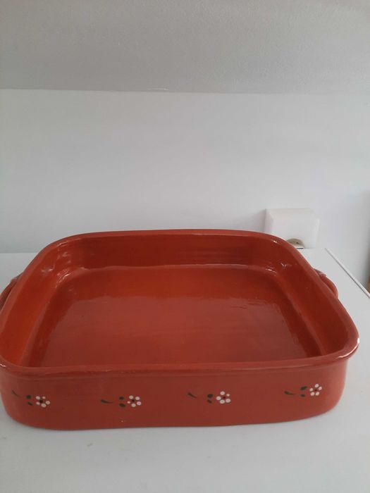 tabuleiro grande em barro para fornos