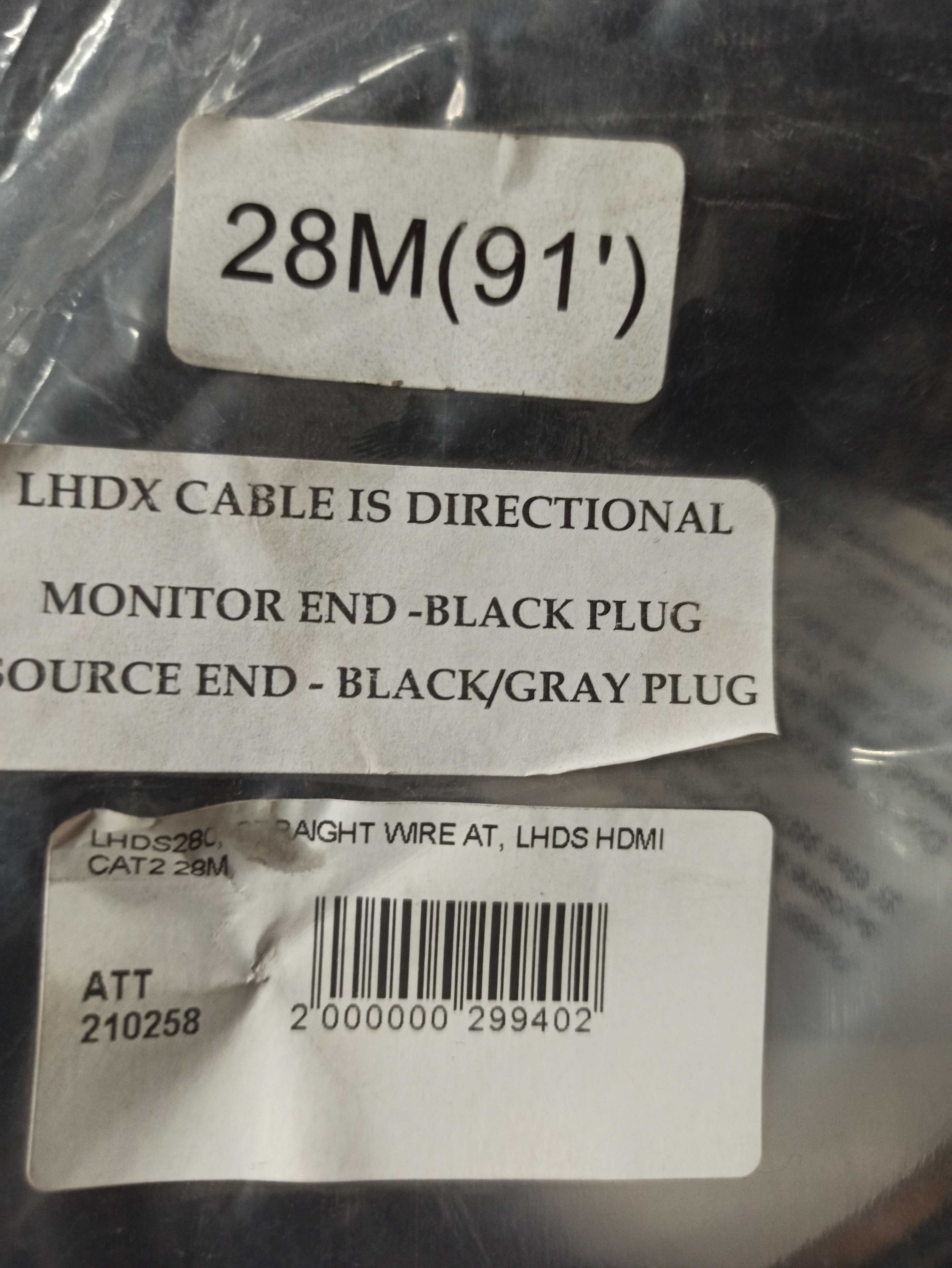Кабель Straight Wire LHDS HDMI CAT2 28M