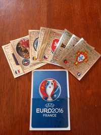 Cromos futebol Brilhantes/Teams/Emblemas UEFA Euro France 2016 Panini